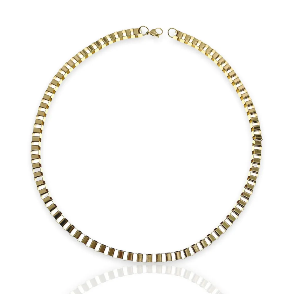 Catena 3.6mm -50cm-Collana Corta in Acciaio - CAC-208-252-253