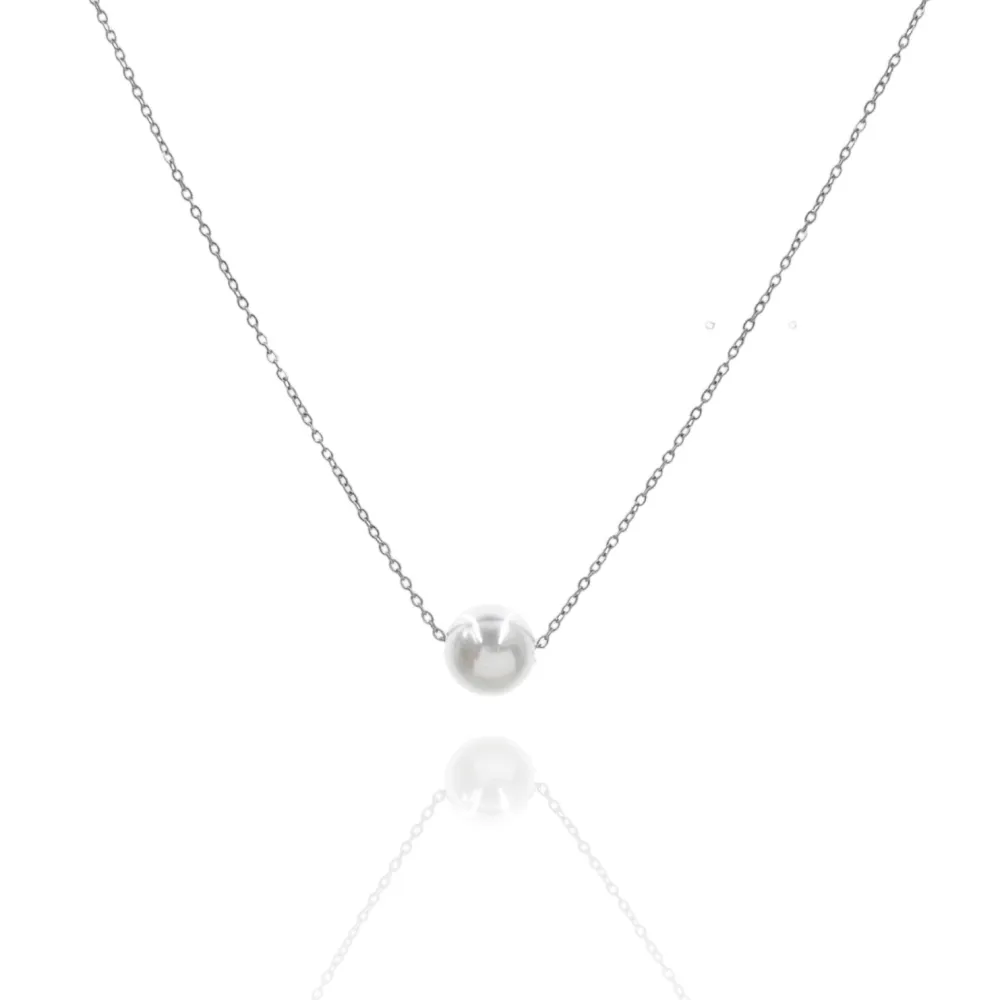 Perla-Collana Corta in Acciaio - CAC-413-1031
