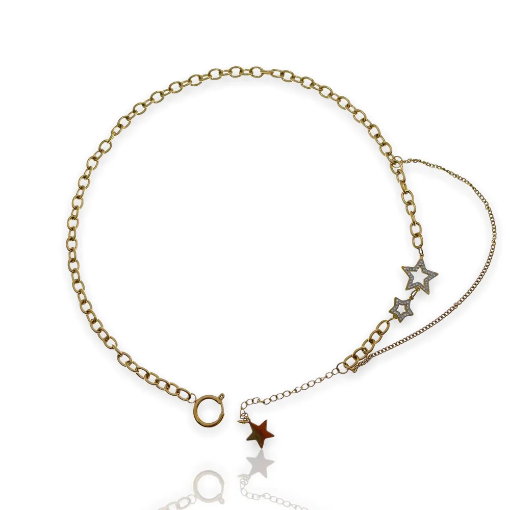 Stella-Collana Corta in Acciaio - CAC-413-1847