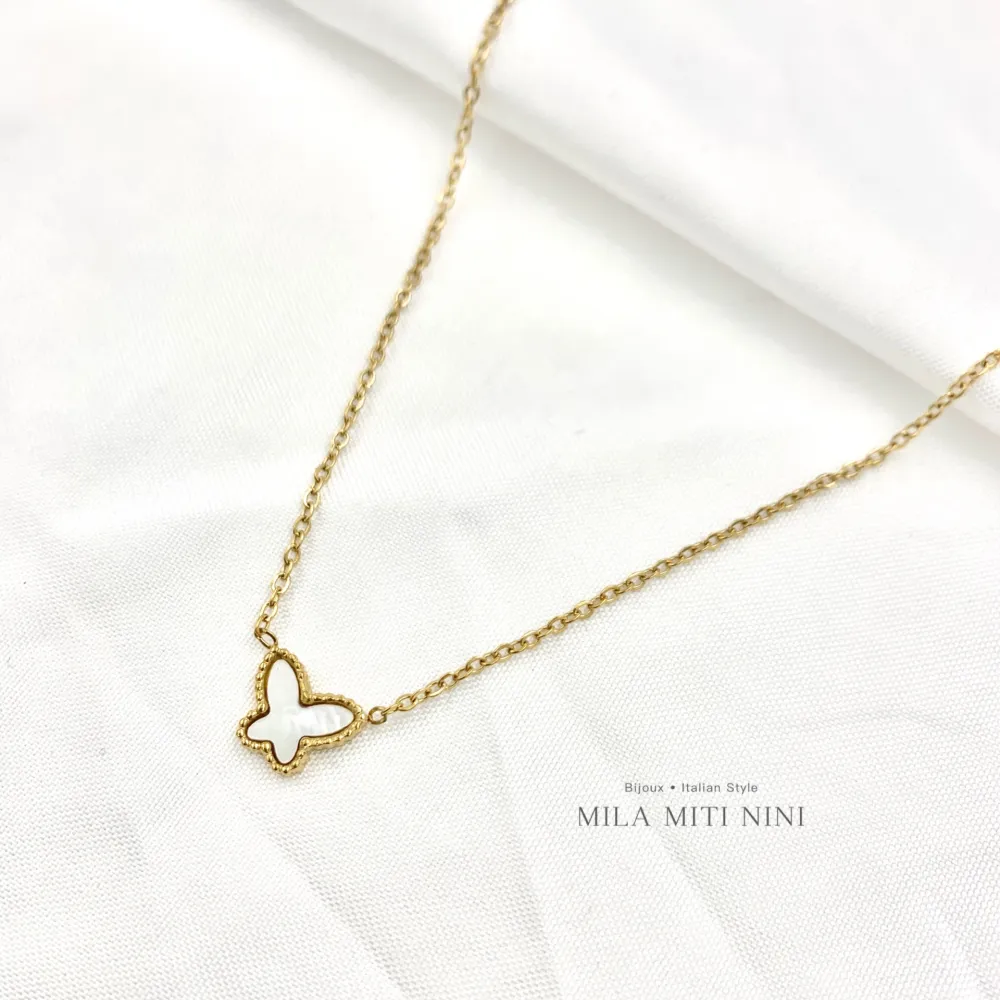 Farfalla-Collana Corta in Acciaio - CAC-413-2153