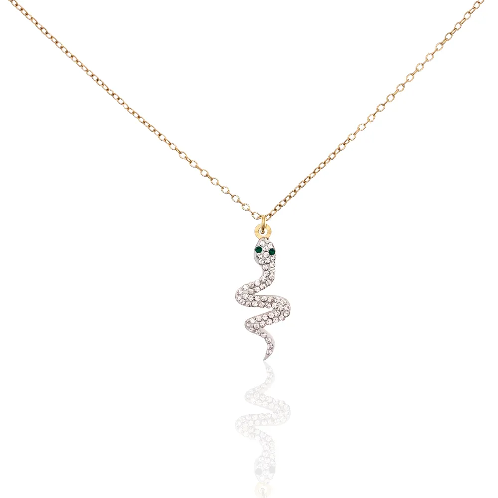 Serpente -Collana Corta in Acciaio - CAC-450-414