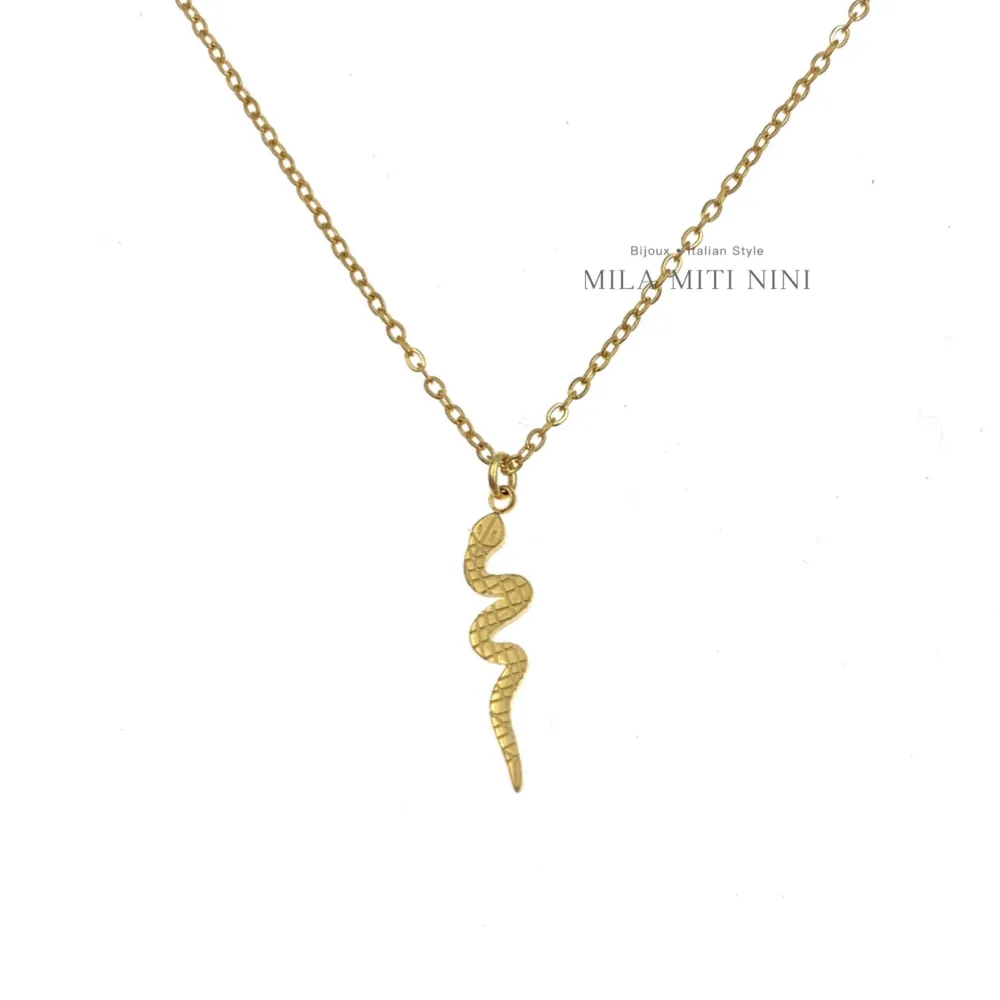 Serpente-Collana Corta in Acciaio - CAC-450-449