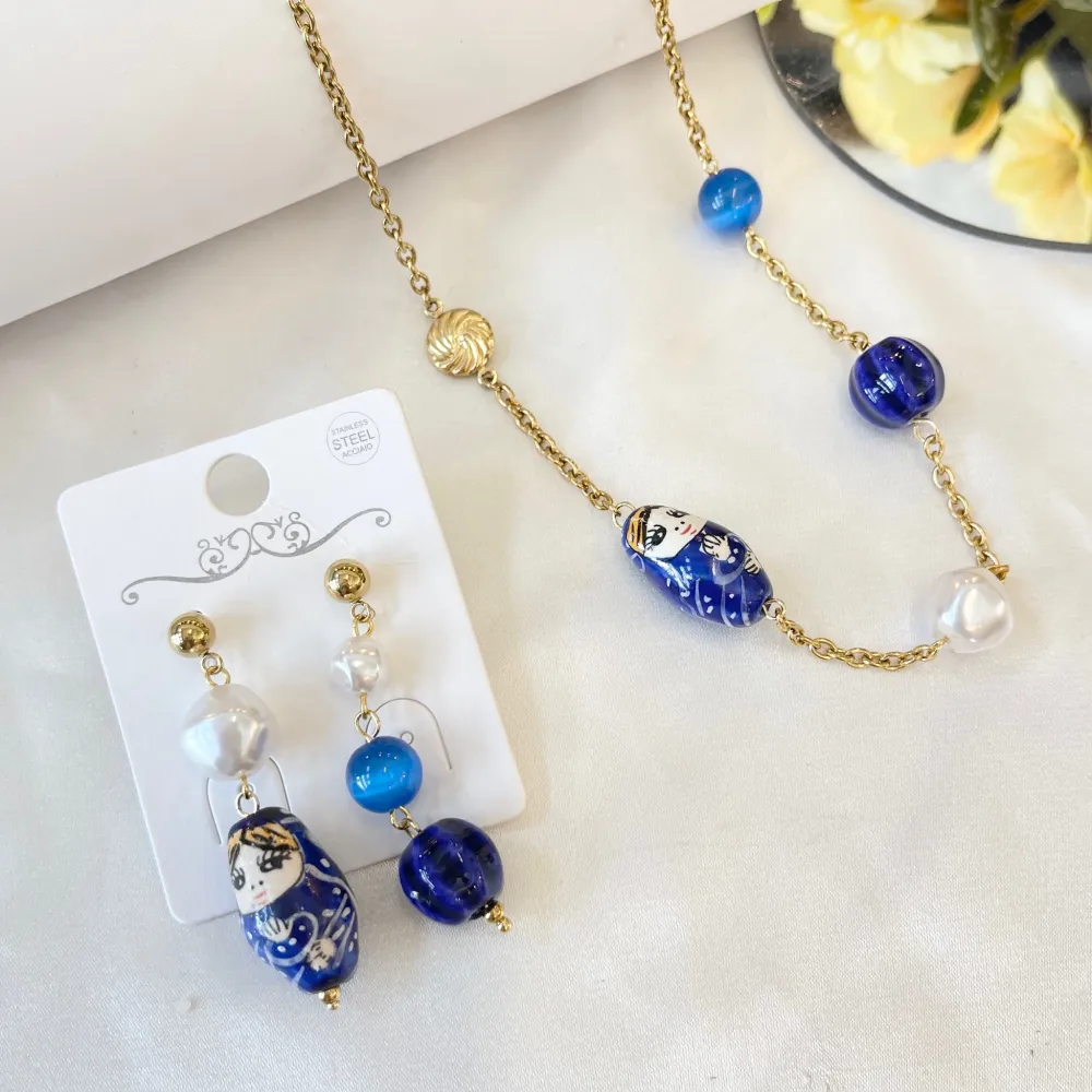 Matrioska -Collana Corta in Acciaio - CAC-765-87