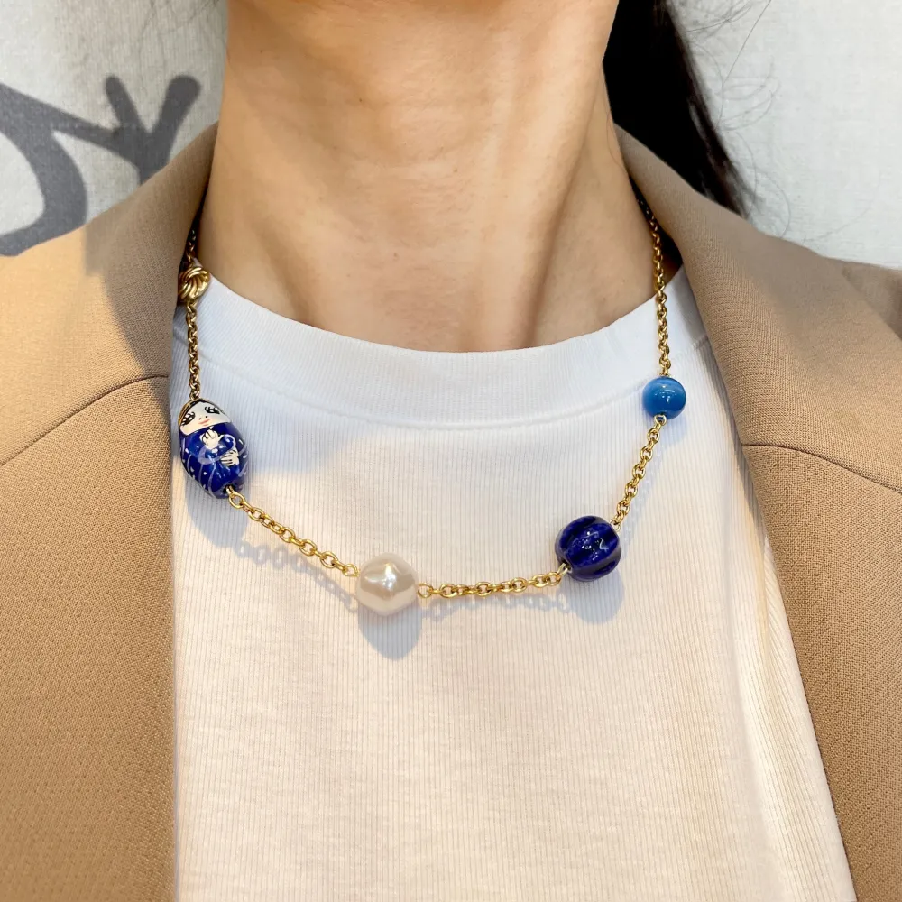 Matrioska -Collana Corta in Acciaio - CAC-765-87