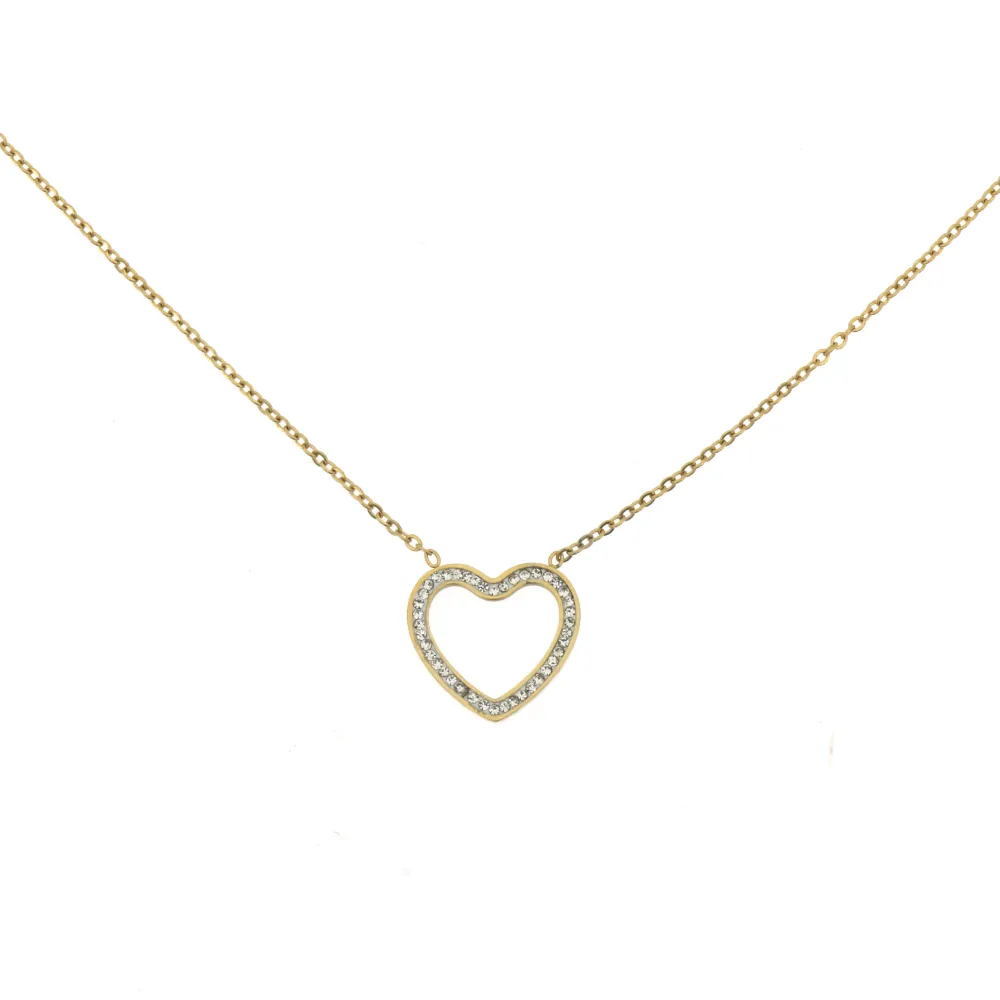 CAC-Cuore Vuoto  5312 - Collana Girocollo in Acciaio - CAC-Cuore Vuoto  5312 - Collana Girocollo in Acciaio