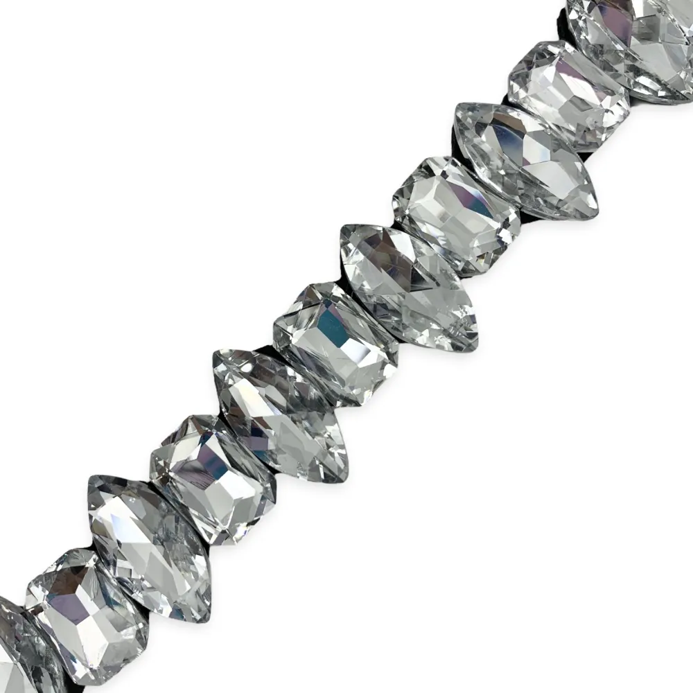 CIN5881-Riso Rettangolare-Cintura con Pietre Colorate - CIN5881-Riso Rettangolare-Cintura con Pietre Colorate