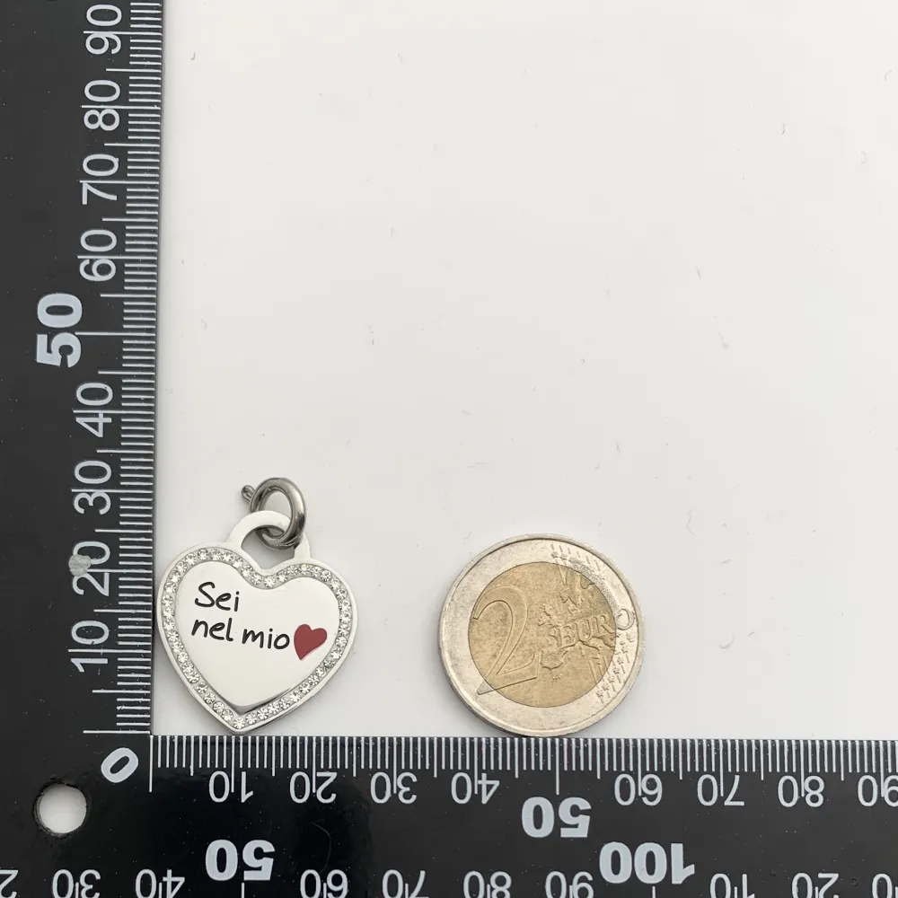 CIO-I love my mon 5481 - Ciondolo in Acciaio - CIO5481-Sei nel mio Cuore- Ciondolo in Acciaio