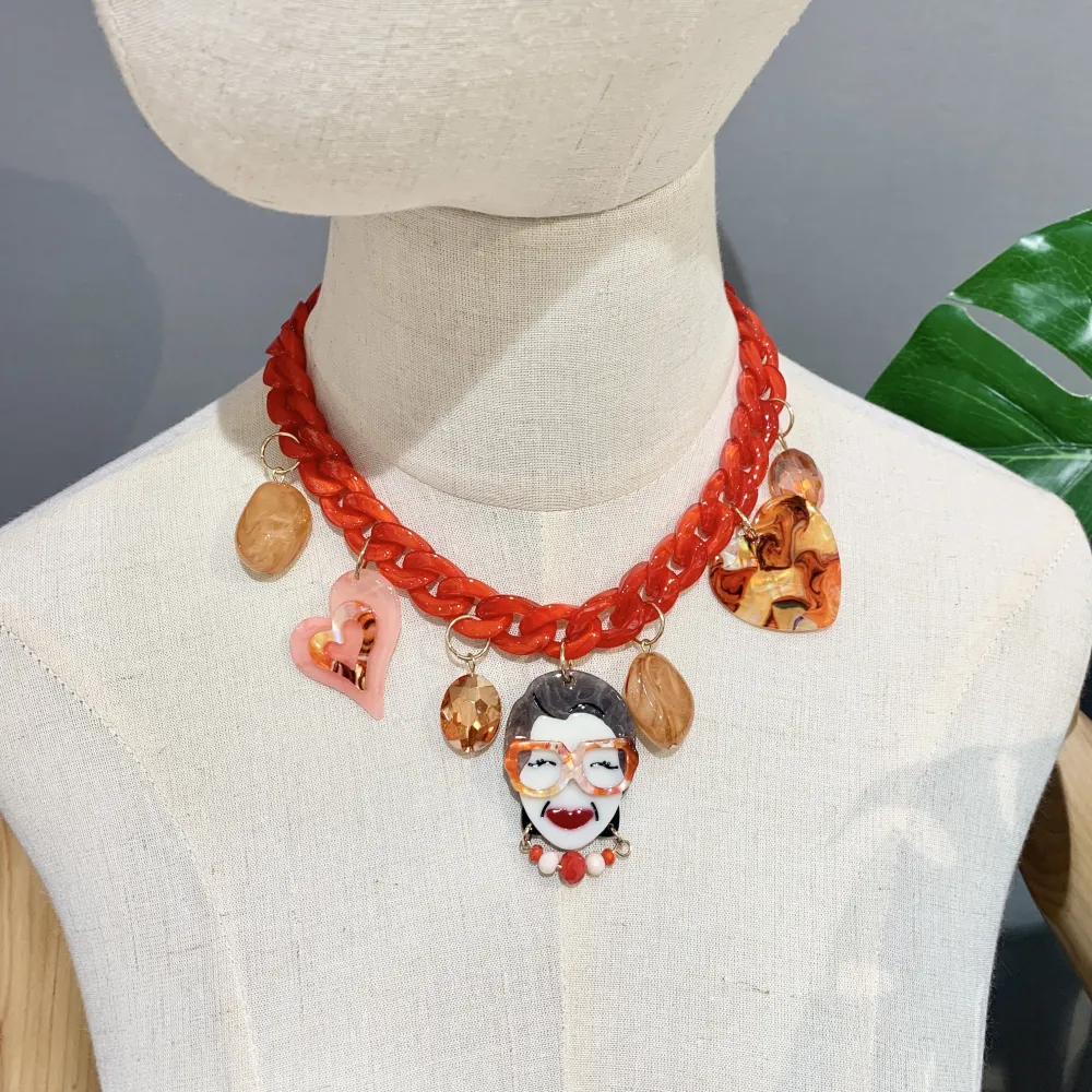 Nonna Chic Iris-Collana Corta Moda - CMC-14499PE