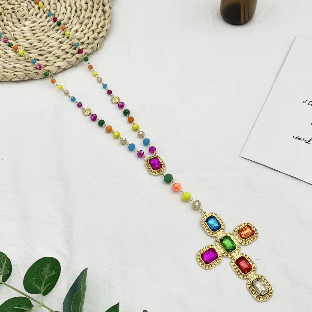 Croce-Collana Lunga Moda - CML-104-127