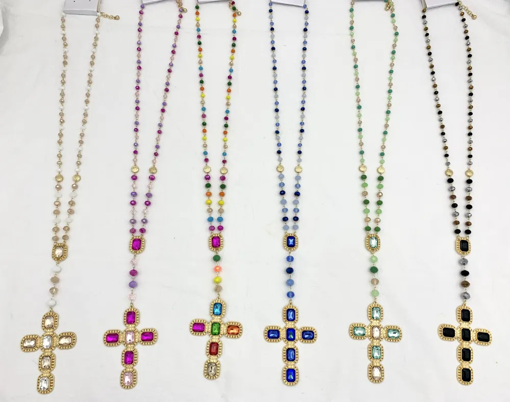 Croce-Collana Lunga Moda - CML-104-127