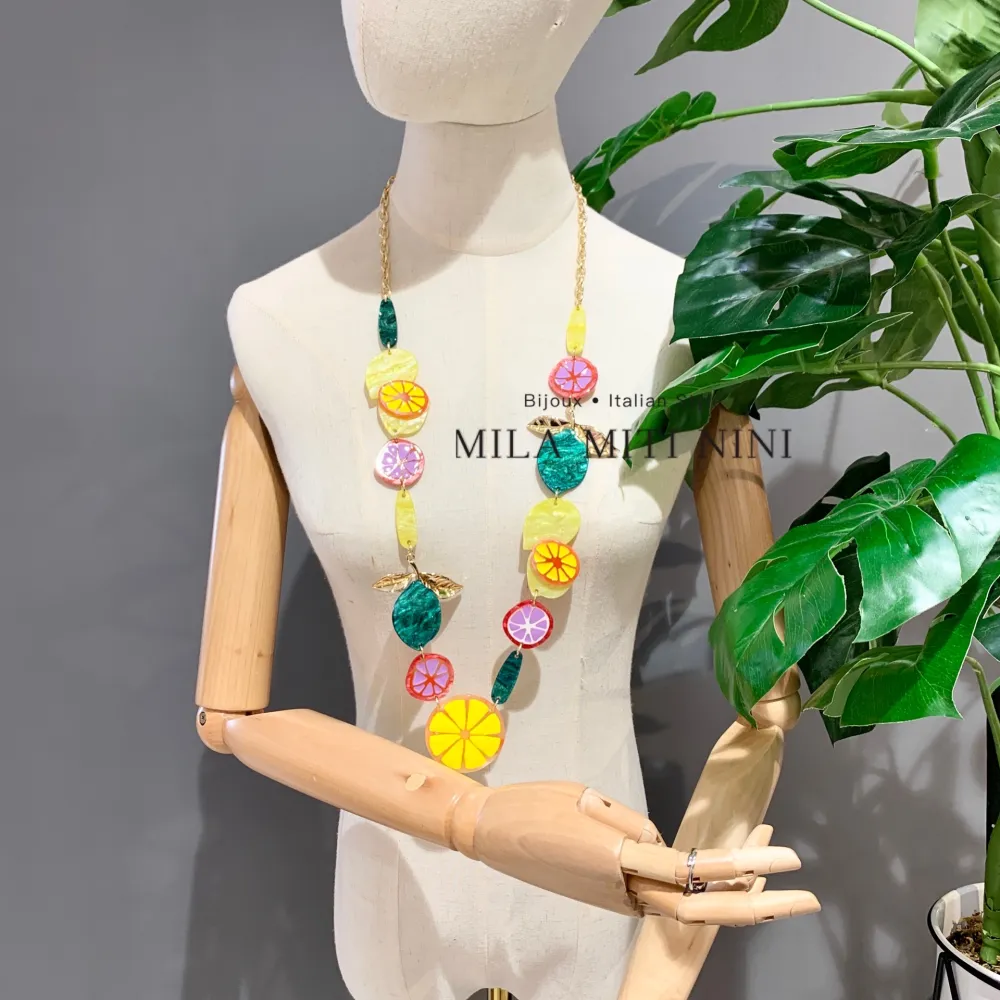 Frutta -Collana Lunga in Resina - CML-12702S