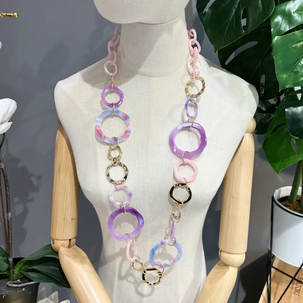 Catena -Collana Lunga in Resina - CML-2527 PE25