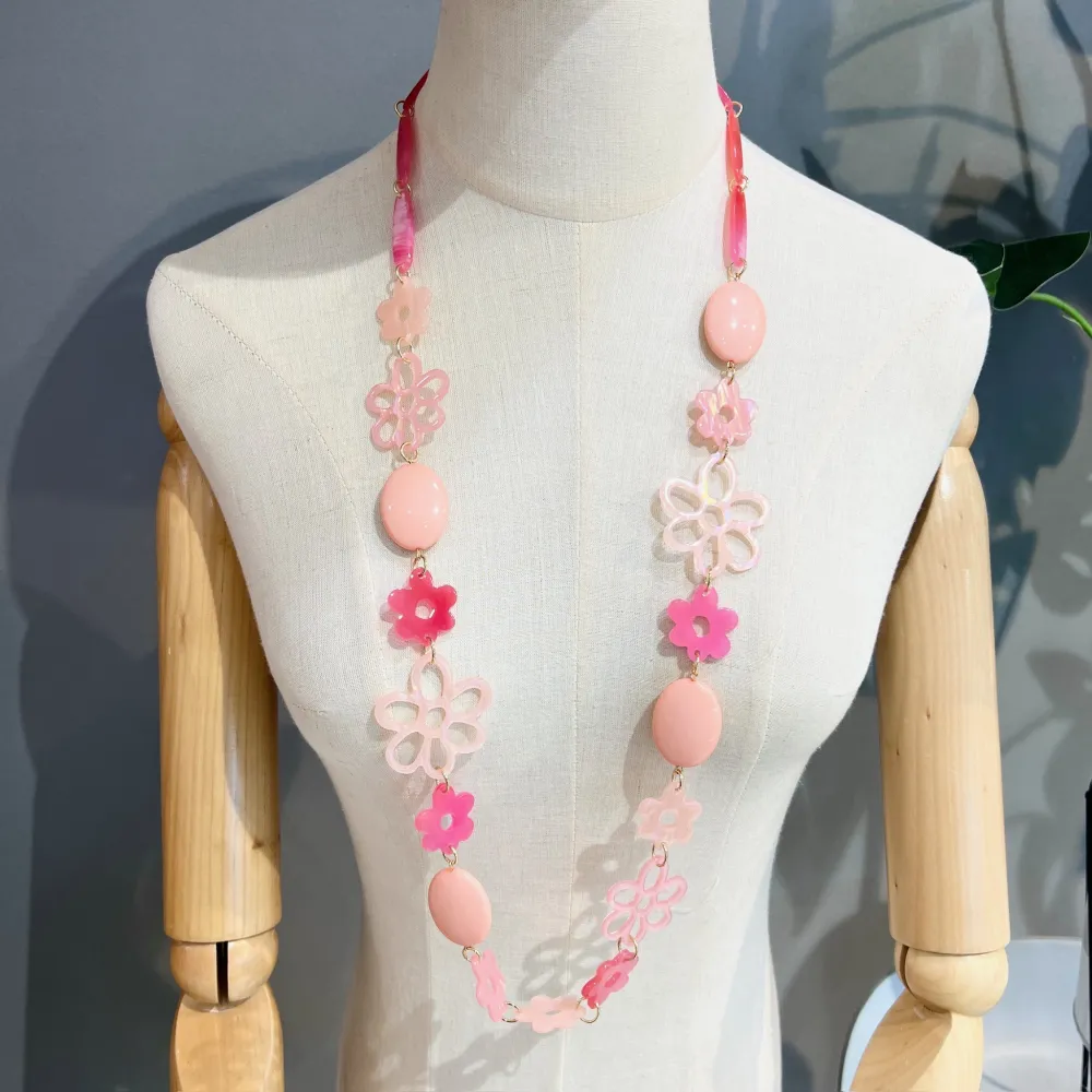 Fiore -Collana Lunga in Resina - CML-YXL-16496