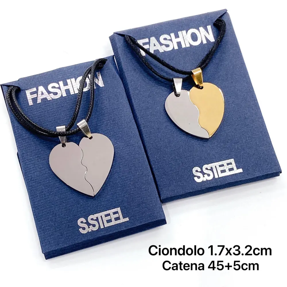 Cuore Liscio - Collana Doppia - Cuore Liscio - Collana Doppia