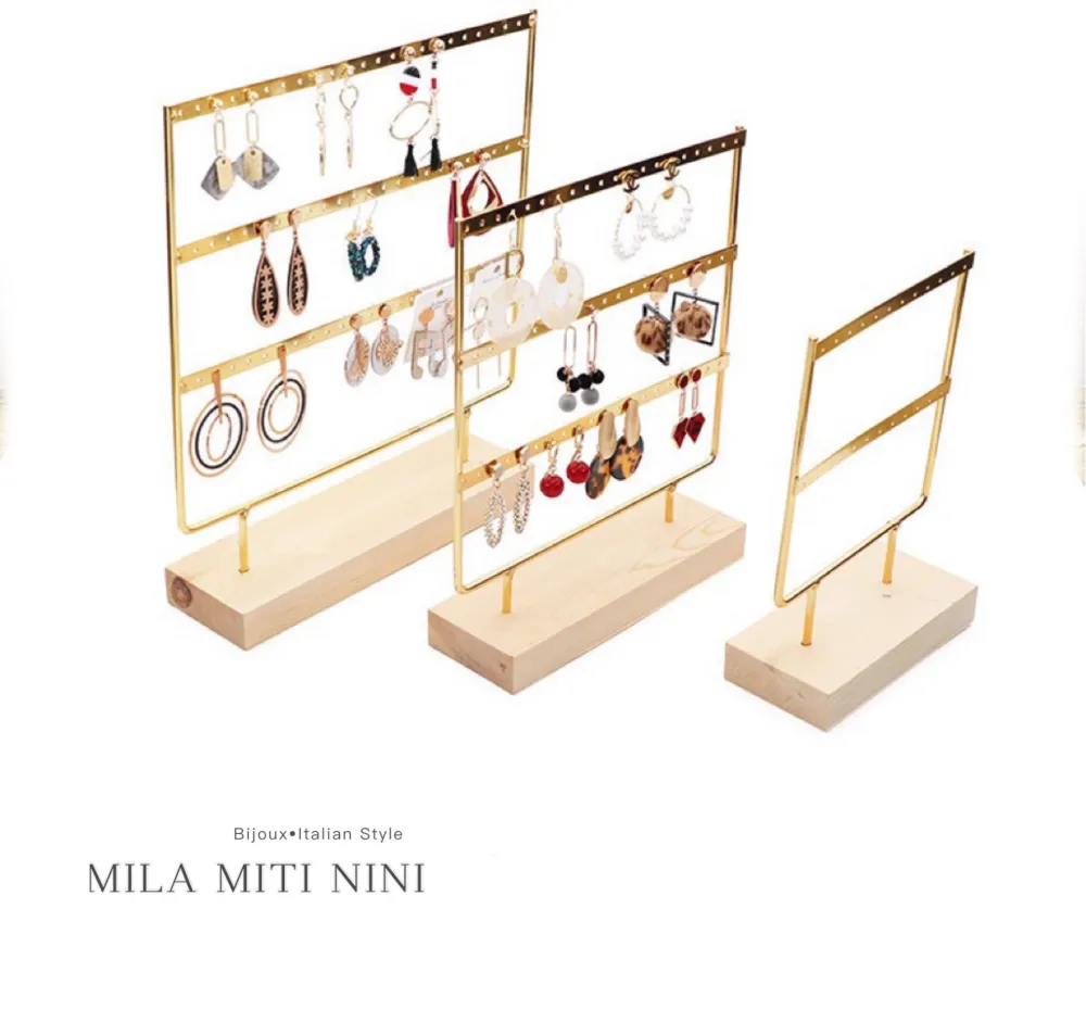 Espositore Grande 3  Piani Porta Orecchini per 36 Paia di Orecc - ESP-701-16