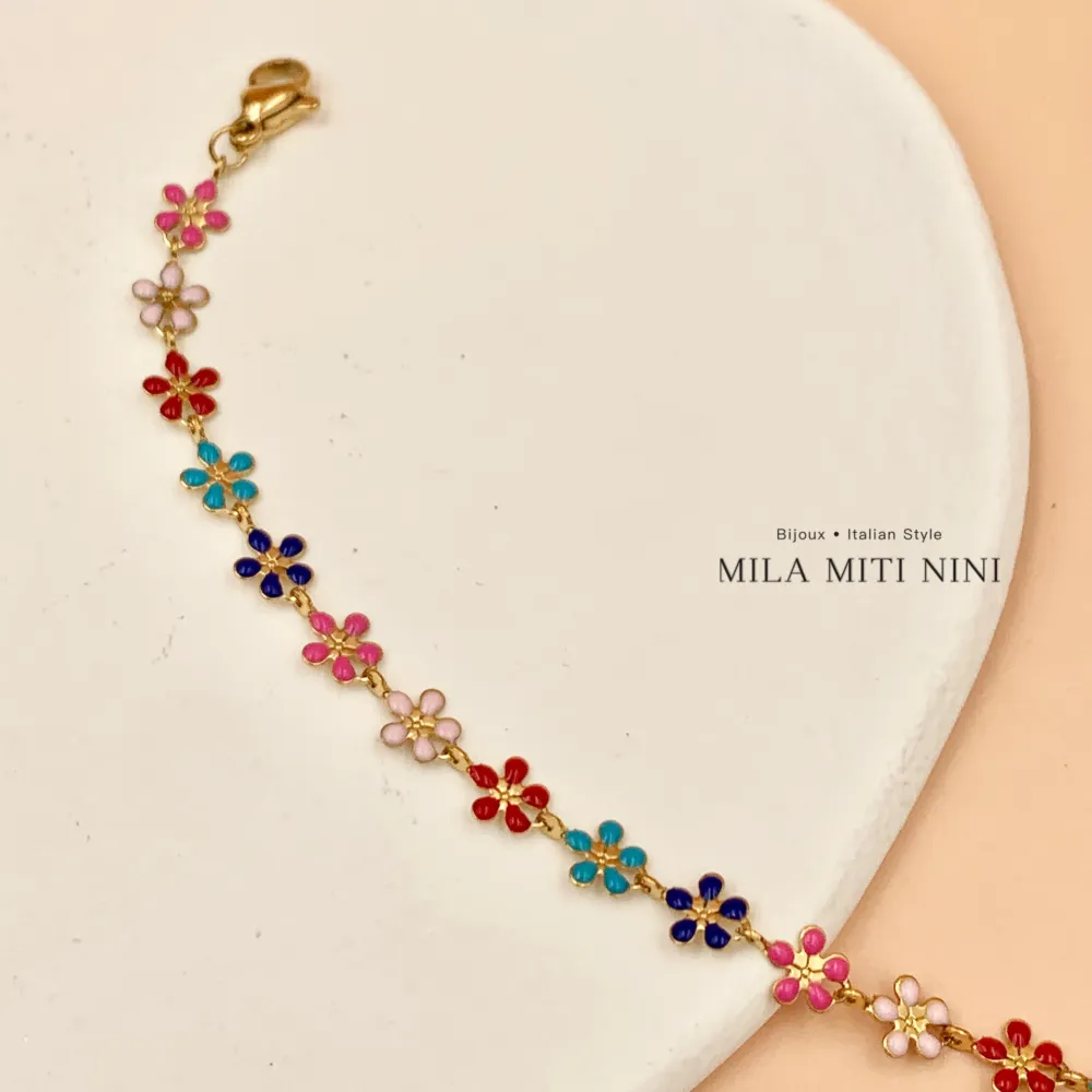 Margherita Smaltata-12Pz Cavigliere in Acciaio - KPA-413-384