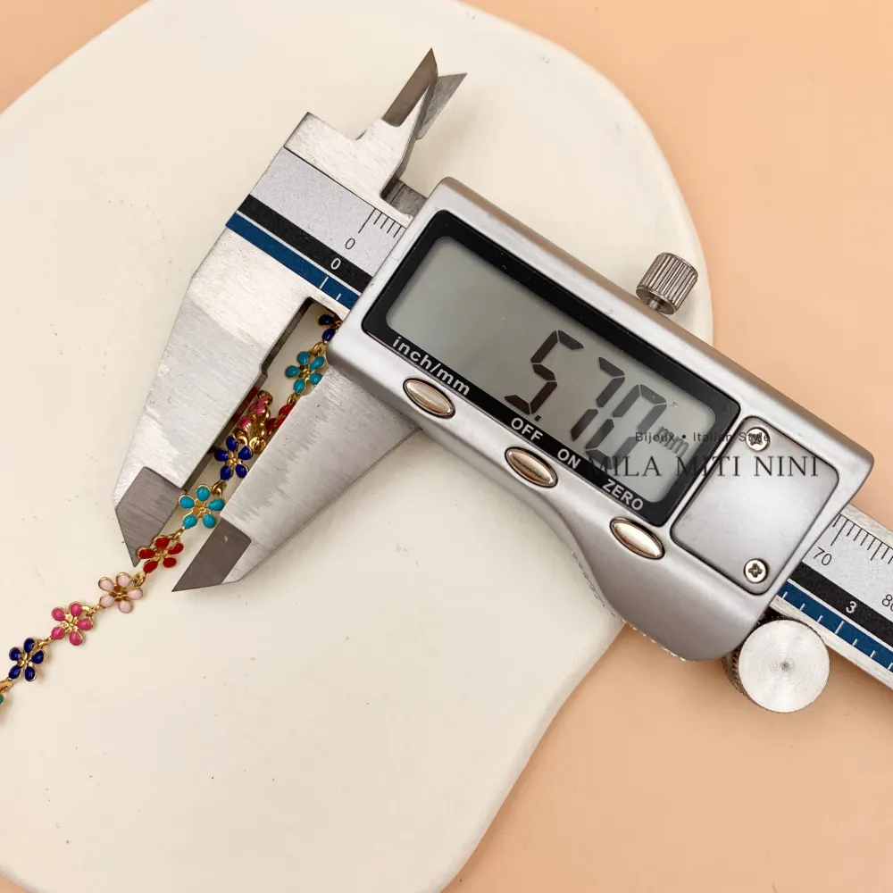 Margherita Smaltata-12Pz Cavigliere in Acciaio - KPA-413-384