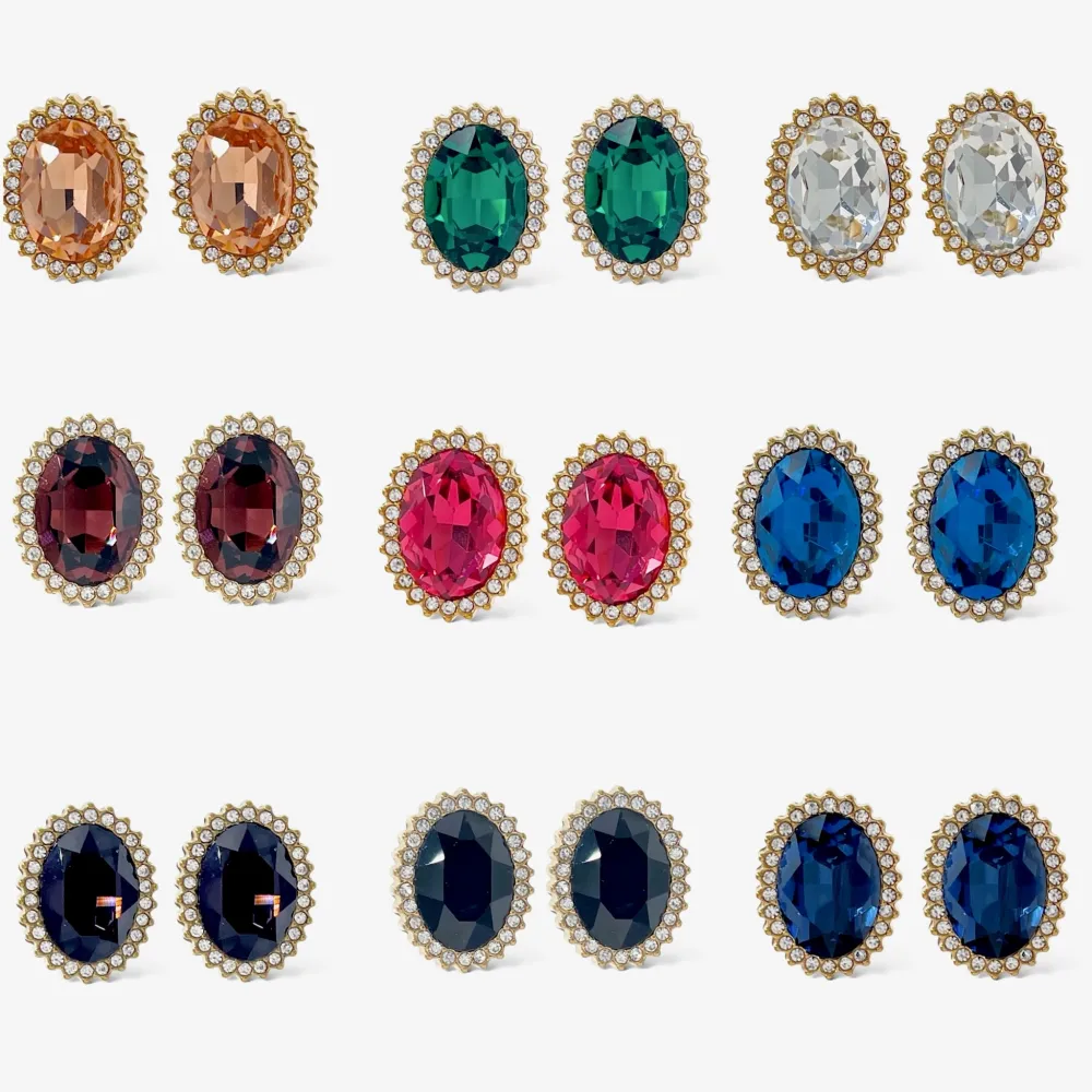 Ovale -Orecchini a Clip in Acciaio - OAK-103-AA2965E