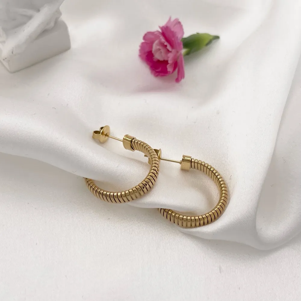 Cerchio-Orecchini in Acciaio - OAP-103-AA1133E