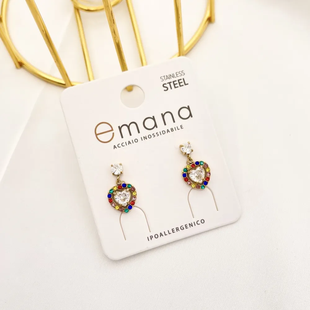 Cuore-12Paia Orecchini in Acciaio - OAP-103-AA2710E Mix Cuore