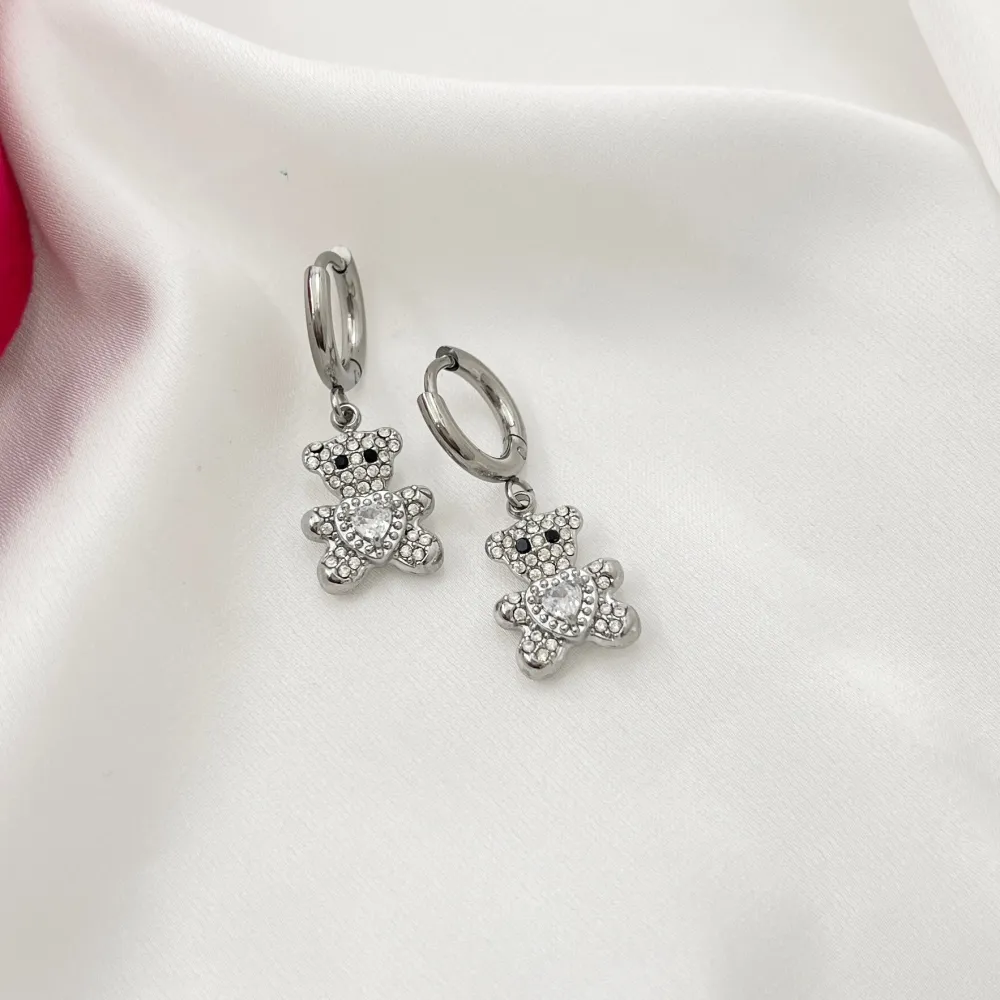 Orsetto-Orecchini in Acciaio - OAP-103-AA4186E