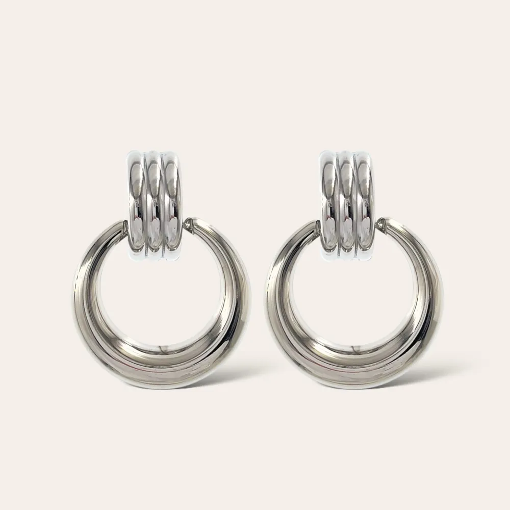 Pendente Cerchio -Orecchini in Acciaio - OAP-103-AA4650E