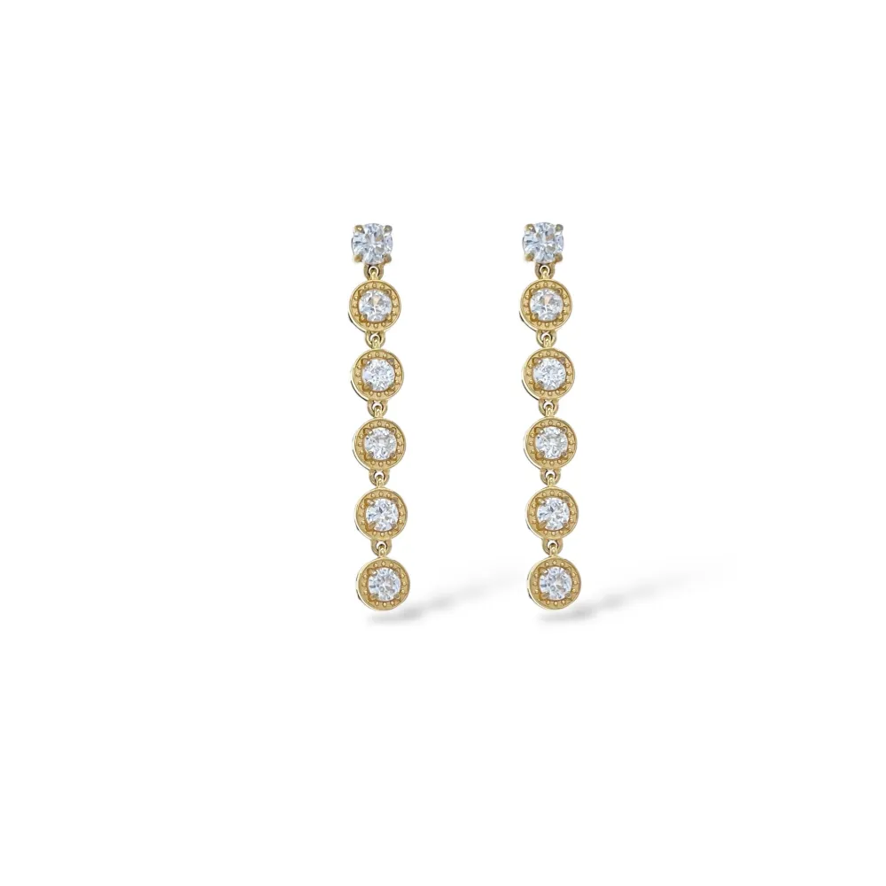 Cipollina Lunga-Orecchini in Acciaio - OAP-103-AA5510E