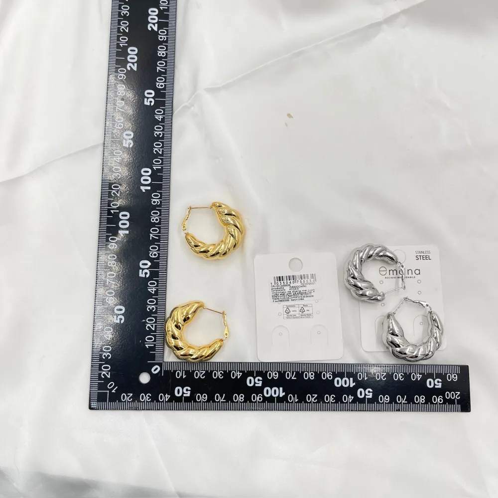 Cerchio-Orecchini in Acciaio - OAP-103-AA5553E
