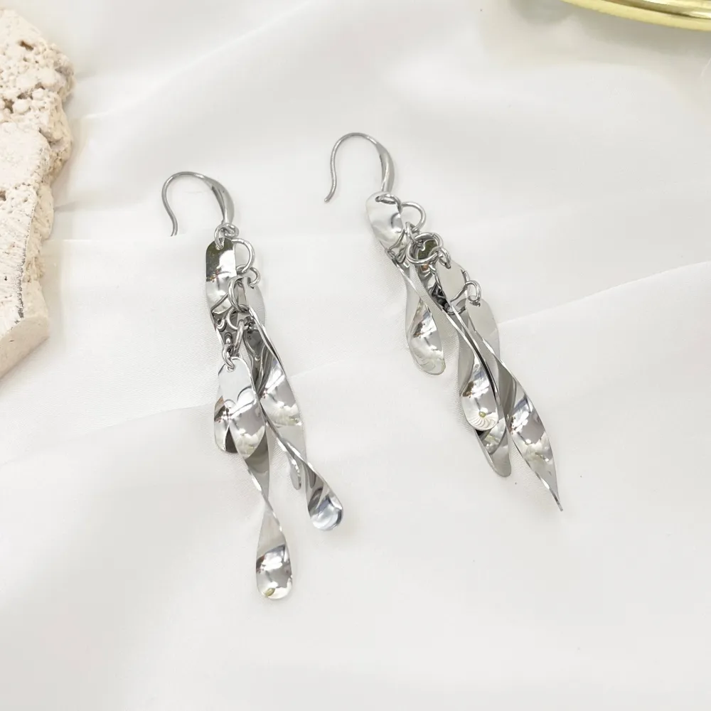 Nastro -Orecchini in Acciaio - OAP-413-2414