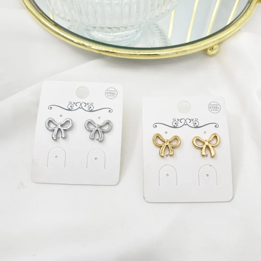 Fiocco -Orecchini in Acciaio - OAP-413-2458