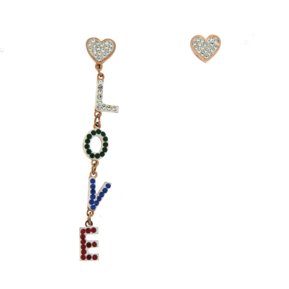 OAP6838-Cuore Love- Orecchini in Acciaio - OAP6838-Cuore Love- Orecchini in Acciaio