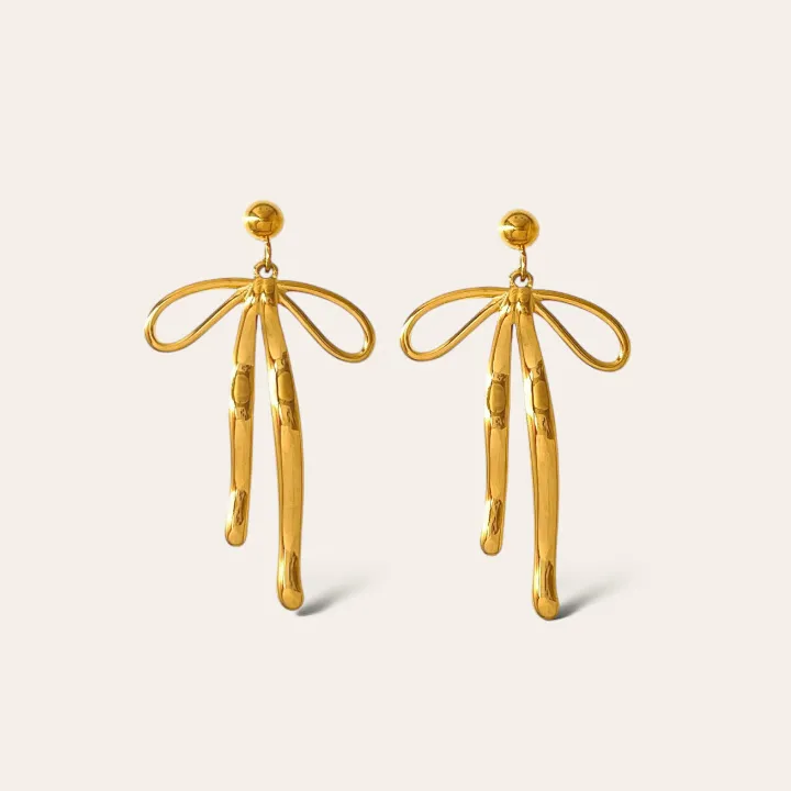 Fiocco -Orecchini in Acciaio - OAP-754-02