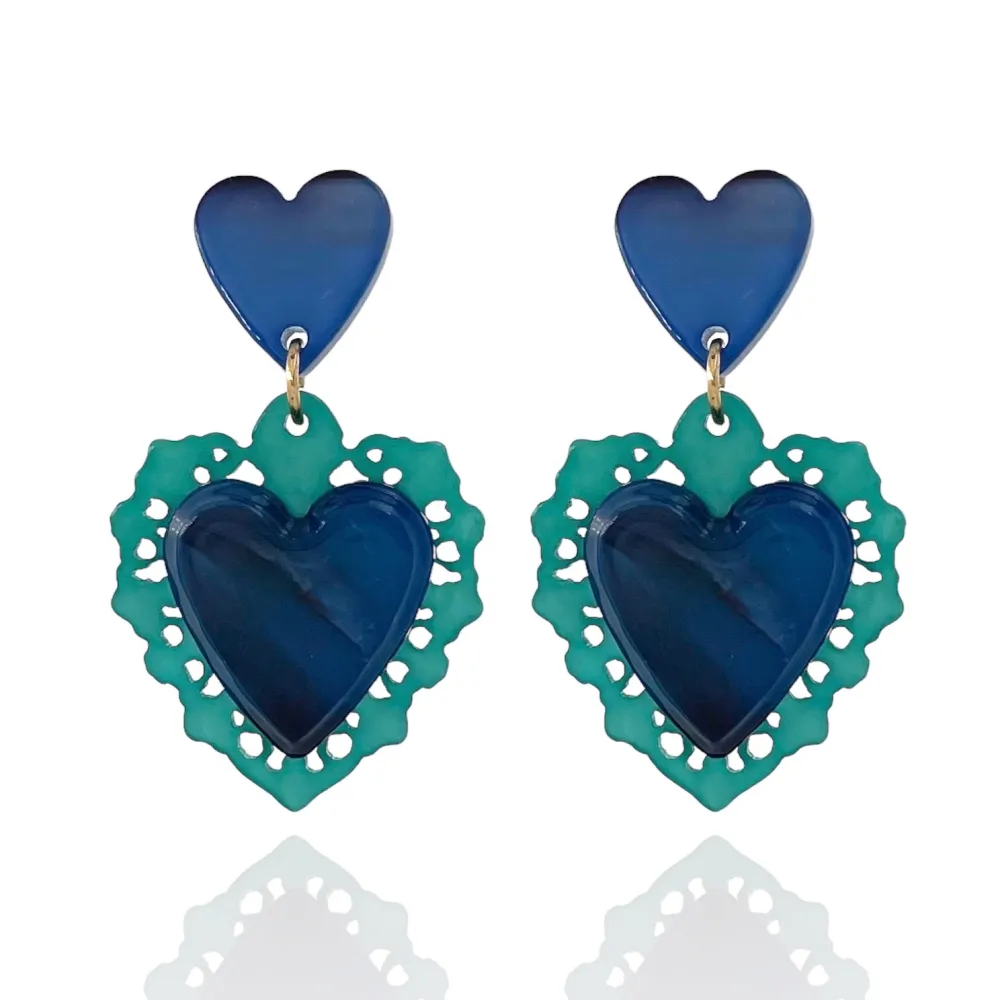 Sacro Cuore-Orecchini Moda in Resina - OMM-121-62