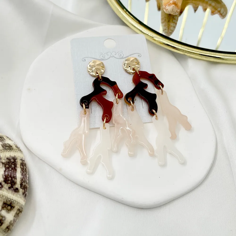 Corallo-Orecchini Moda - OMM-15535-A