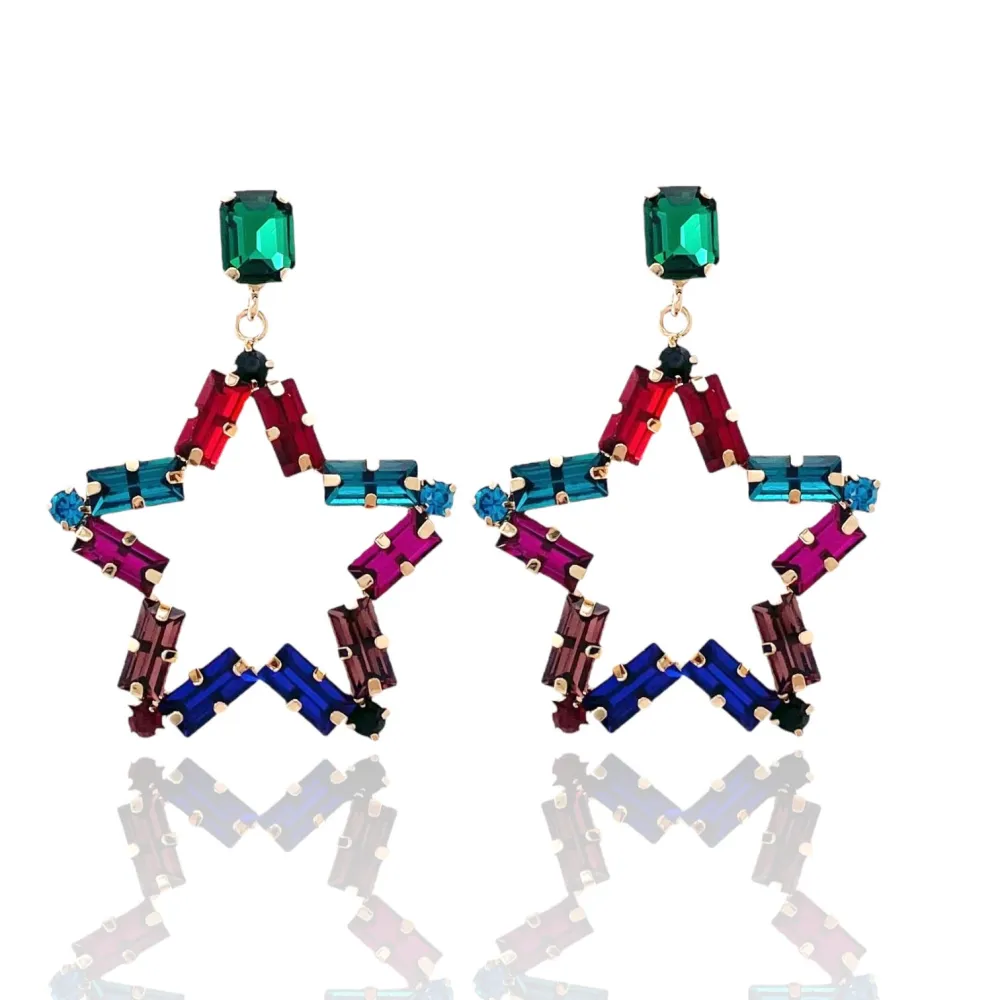 Stella-Orecchini Moda Vetro - OMM-381-204