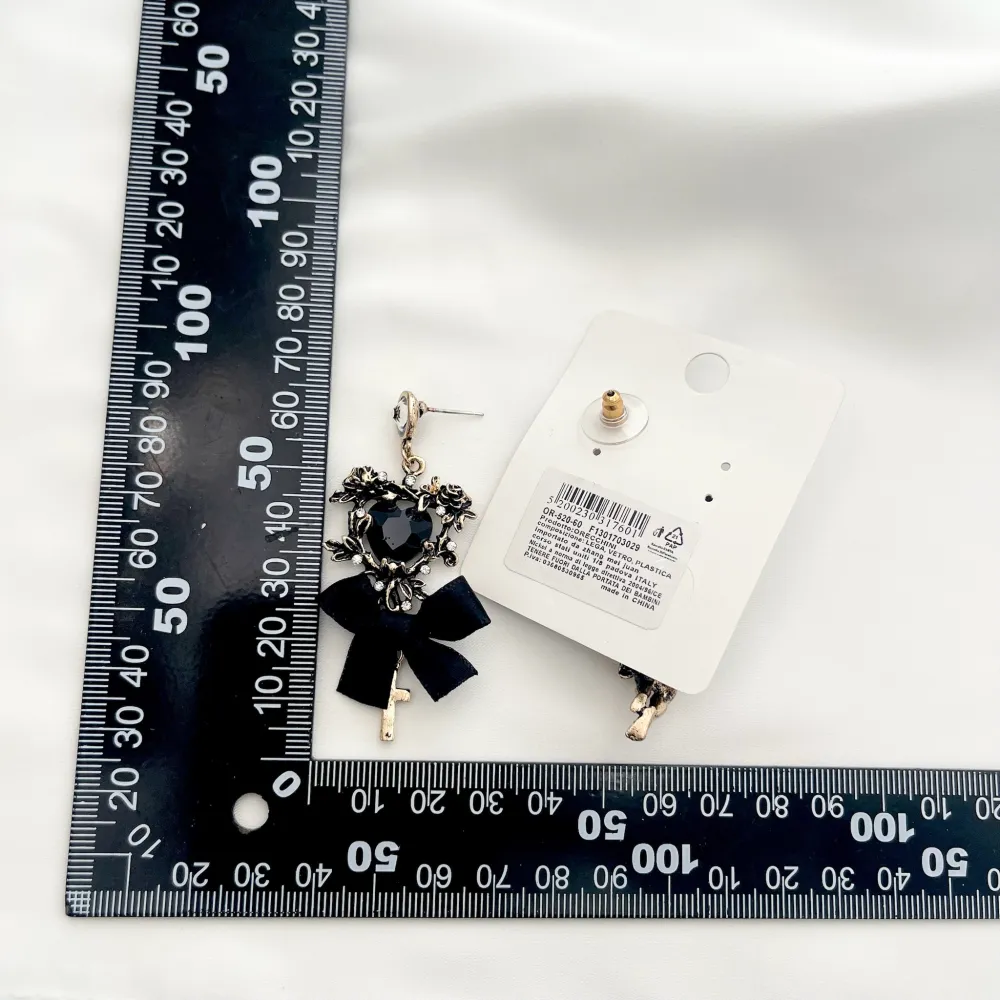 Cuore Croce e Angelo-Orecchini Moda - OMM-520-60