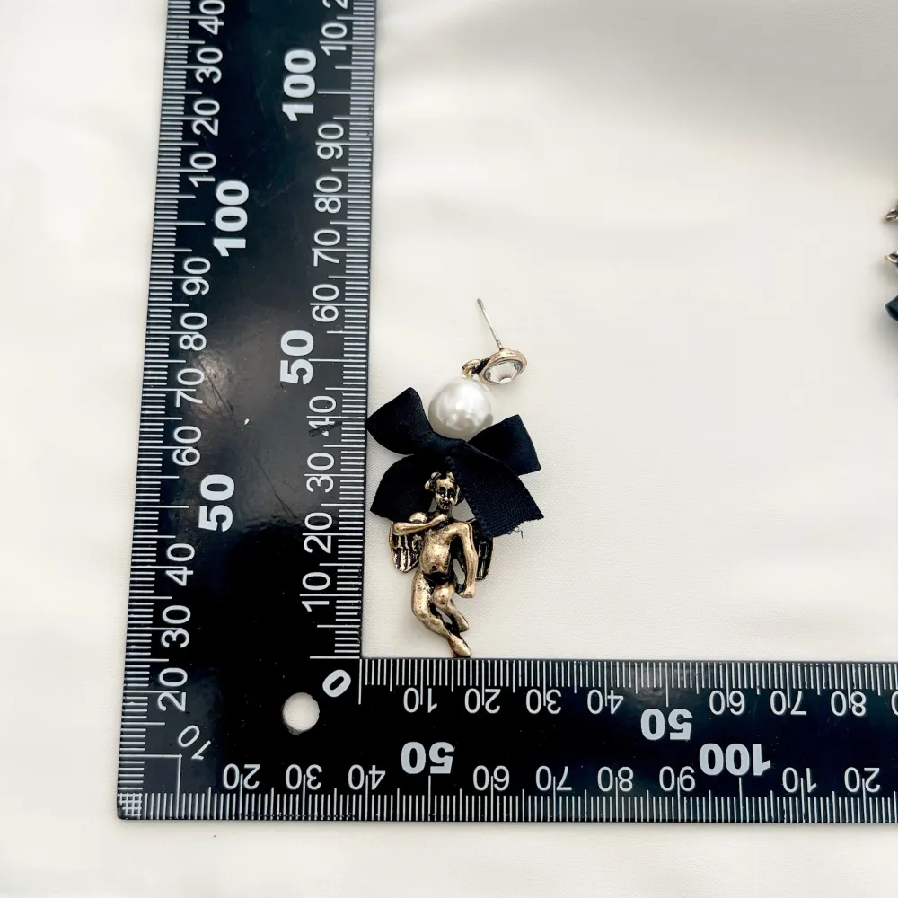 Cuore Croce e Angelo-Orecchini Moda - OMM-520-60