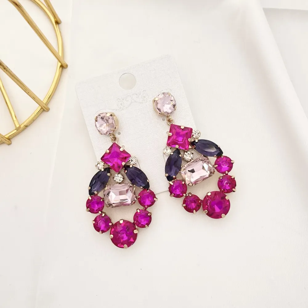 Fantasia-Orecchini Moda Vetro - OMM-520-L36