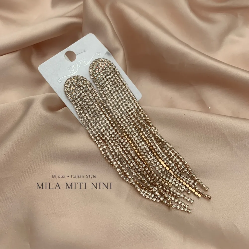 Napine con Strass-Orecchini con Zirconia - OMZ-109-52A