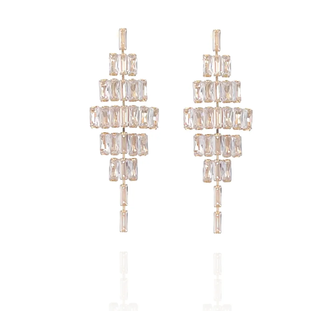 Rombo Zirconia-Orecchini con Zirconia - OMZ-416-L20