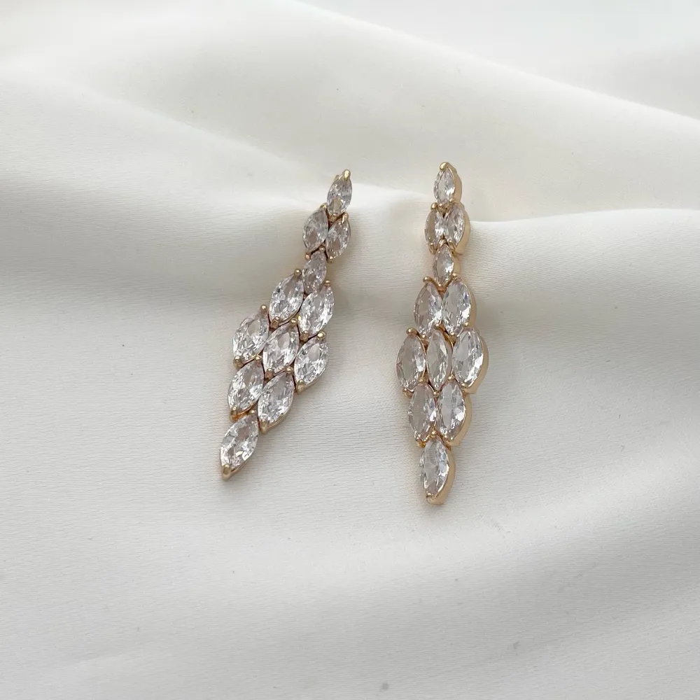 Rombo Lungo-Orecchini con Zirconia - OMZ-506-249