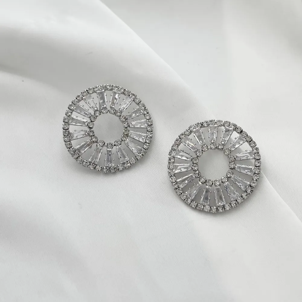 Tondo con Zirconia-Orecchini con Zirconia - OMZ-506-252