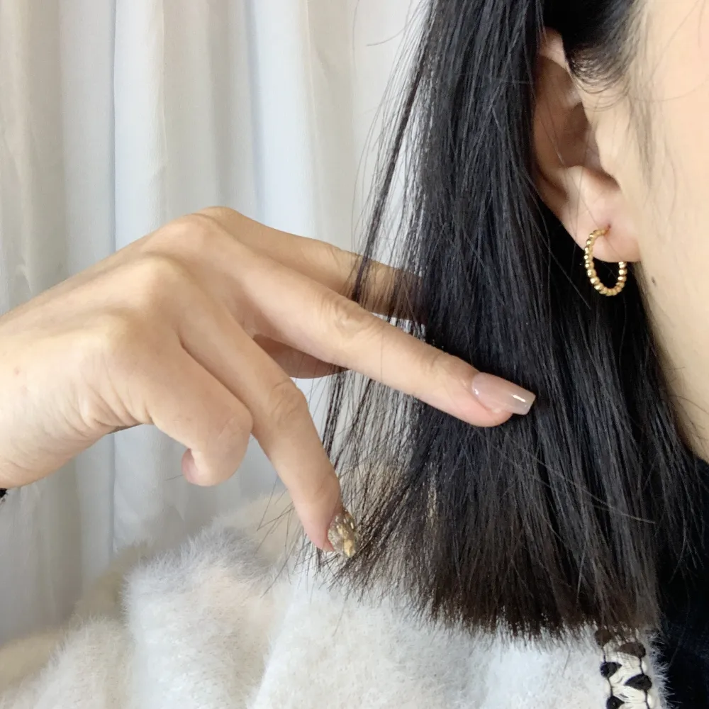 Cerchio Scalare Pallina 8-10-12-14mm-12Paia Orecchini in Acciaio - OPA-103-AA696E 8-10-12-14mm