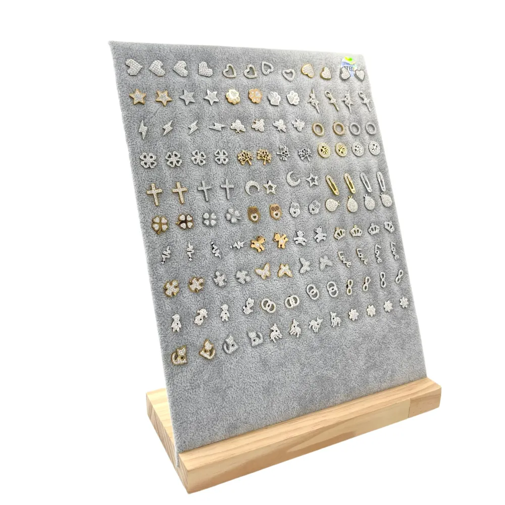 Orecchini a lobo Soggetti Mix-60 Paia Orecchini in Acciaio - OPA-413-966