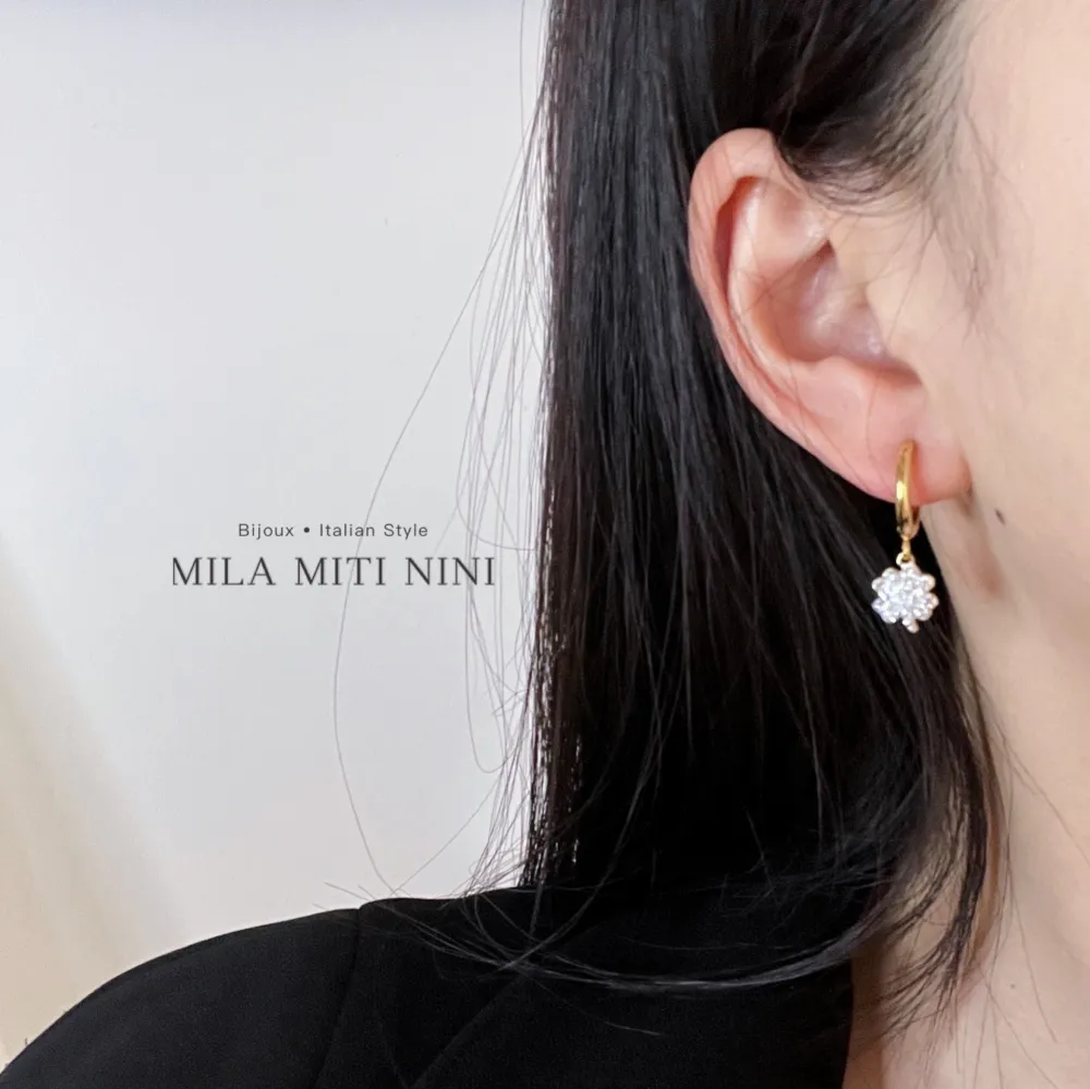 Mix Pendenti con Strass-12Paia Orecchini in Acciaio - OPA-450-356-516