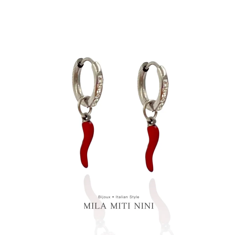 Cornino Scalare -12 Paia Orecchini in Acciaio - OPA-450-466 2.0Mix