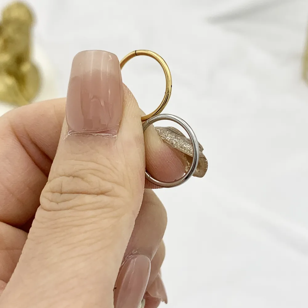 Cerchio 1.2mm Mix-12Paia Orecchini in Acciaio - OPA-450-632 1.2mm Mix