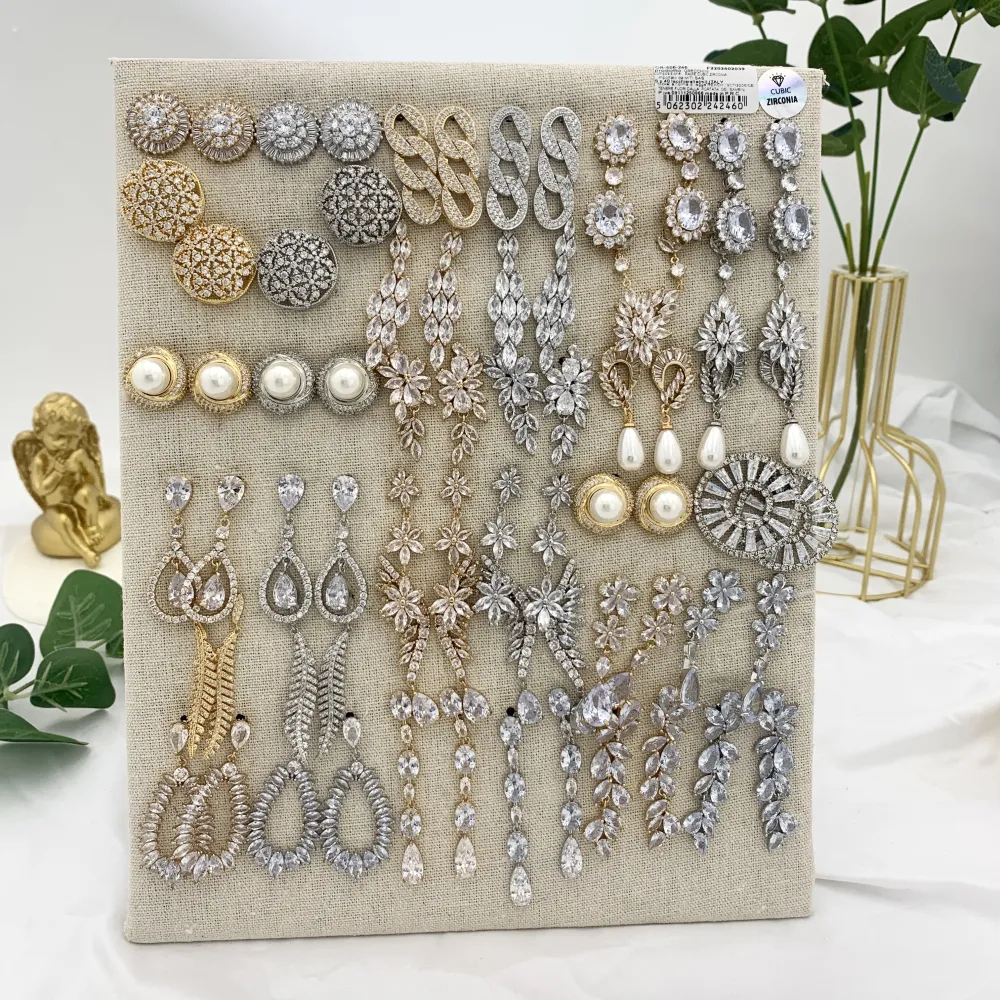 Mix Modelli con Zirconia-36Paia Orecchini con Zirconia - OPM-506-246