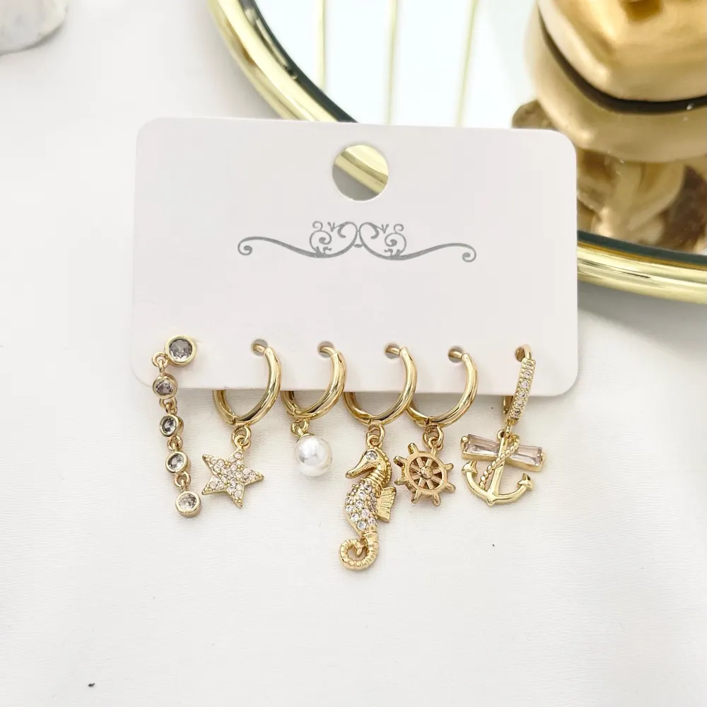 Mare Stella Cavalucci Marino-Set 6pz Orecchini - OPM-520-L38