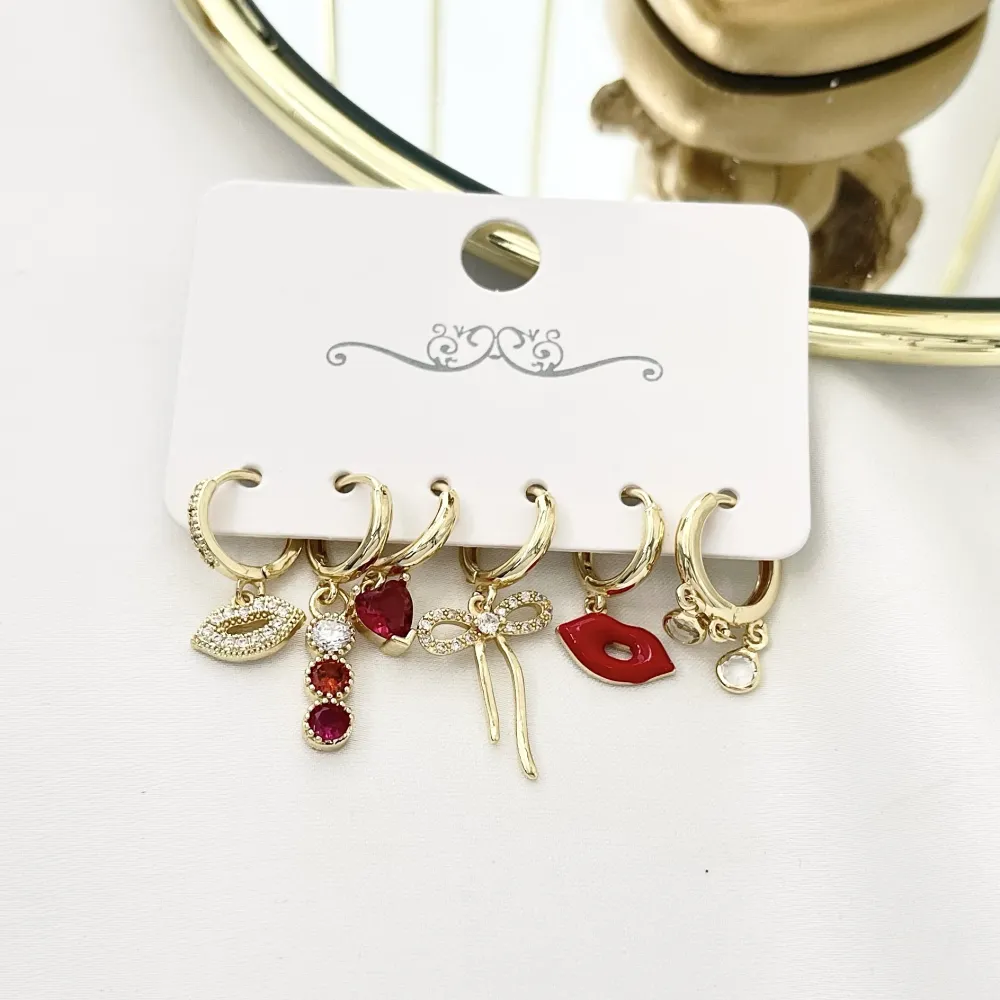 Bocca Fiocco-Set 6pz Orecchini - OPM-520-L47